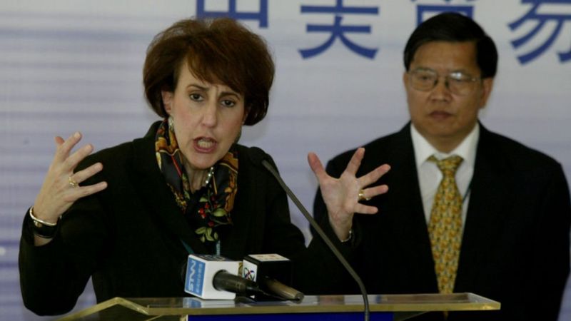 负责谈判中国加入世贸组织协议的美国贸易代表巴舍夫斯基