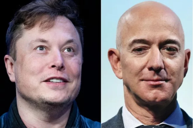 埃隆·马斯克（Elon Musk）与杰夫·贝佐斯（Jeff Bezos）